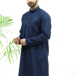 BLUESAANCHI Men Regular Kurta with Pyjamas image 2