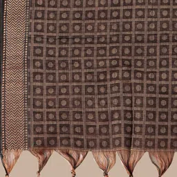 KALINI Thread Work Self Checked Desing Straight Kurta with Trousers with Dupatta image 5