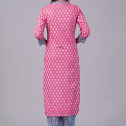 KALINI Ethnic Motifs Printed Regular Pure Cotton Kurta With Salwar & Dupatta image 5