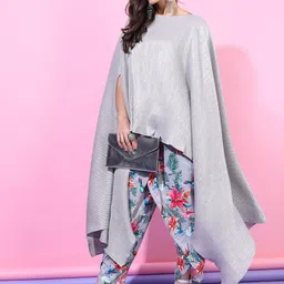 Vishudh  Womens Kaftan Kurta With Printed Dhoti Pants image 4