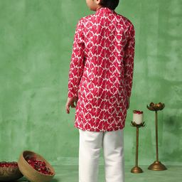 BAESD Boys Printed Regular Kurta with Pyjamas image 3