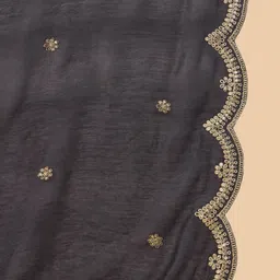 Anouk Ethnic Motifs Embroidered Regular Thread Work Kurta With Trousers & Dupatta image 3