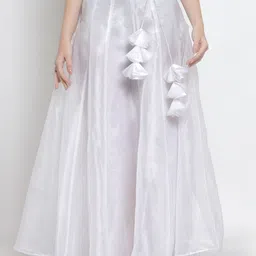 NEUDIS Solid Flared Maxi Lehenga Skirt-image-53