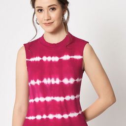 CHARMGAL Tie & Dye Liva Fitted Top-58