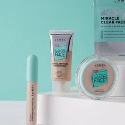 LAMEL OhMy Clear Face Skin Clarifying Foundation SPF15 with Tea Tree 40ml - Soft Beige 401 image 2