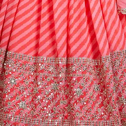 FABPIXEL Embellished Semi-Stitched Lehenga & Unstitched Blouse With Dupatta image 3