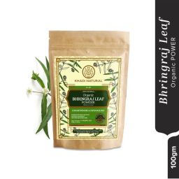 Khadi Natural Bhringraj Leaf Organic Powder Deep Moisturize Scalp-picture-9