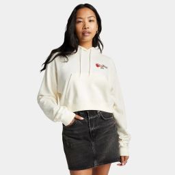 converse Thorned Rose Cropped Hoodie women hoodie-picture-1
