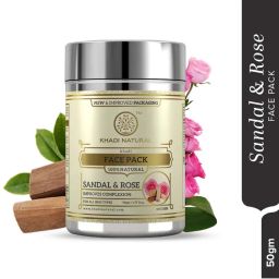 Khadi Natural Sandal & Rose Face Pack Removes Dead Skin Cells-picture-2