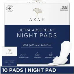 Azah XXXL Night Sanitary Pads For Women, Extra Large Night Pads , 3x More Leakproof - Box of 20-picture-11