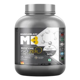 Muscleblaze Biozyme Iso-Zero Low Carb, 100% Pure Isolate With Us Patent Filed Eaf - Tropical Mango-picture-6