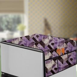 The Furnishing Tree Magenta Printed Refrigerator Cover-image-94