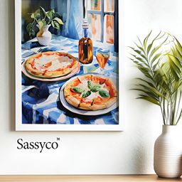Sassyco Blue & Beige 1 Piece Canvas Other Wall Paintings-image-40