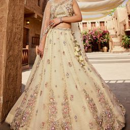 panchhi Embroidered Beads and Stones Semi-Stitched Lehenga & Unstitched Blouse With Dupatta-picture-40