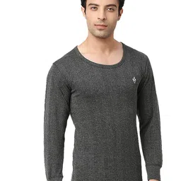 VIP Men Ribbed Wool Thermal Tops-image-35