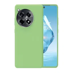 LIRAMARK Solid OnePlus 12 5G Liquid Silicone Soft Back Case-50