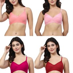 LILY Pack Of 4 Full Coverage Everyday Bra Enimsaj image 5