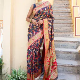 KALINI Floral Silk Blend Ready to Wear Saree-46