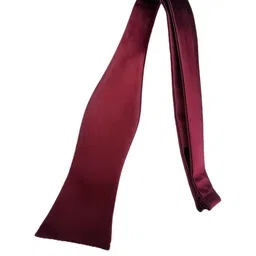 VOICI Burgundy Satin Solid Bow Tie-image-74