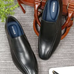 Kosher Men Round Toe Formal Slip-Ons-image-52