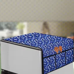 The Furnishing Tree Blue Plastic Refrigerator Cover-picture-50
