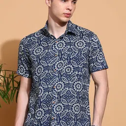 Anouk Men Slim Fit Opaque Printed Casual Shirt-image-96