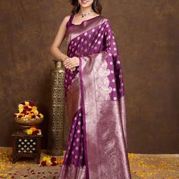 Shreyansh creation Woven Design Zari Pure Silk Banarasi Saree-picture-22