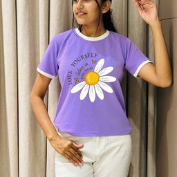 Moda Rapido Women Printed Pockets T-shirt-picture-48