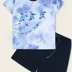 Nino Togs Boys Printed Round Neck Short Sleeves T-shirt With Shorts-image-70