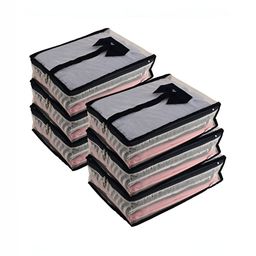 RUBOXA Blue Set of 6 Regular Suit Organiser Organisers-image-10