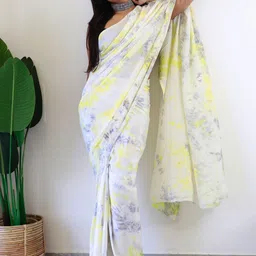 Anouk Rustic Poly Chiffon Ready to Wear Saree image 2