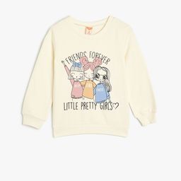Koton Girls Graphic Printed Sweatshirt-picture-10