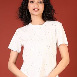 V-Mart Women Printed Extended Sleeves Pockets T-shirt-picture-12