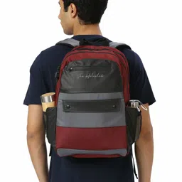 THE HOLISTIK Comrade Trendy Men Colourblocked Backpack-image-6