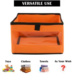 Kuber Industries Orange Set of 6 Regular Multi-Utility Organisers image 4