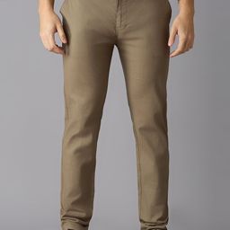 TCI Men Regular Fit Mid-Rise Trousers-image-25