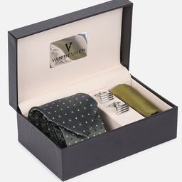 Van Heusen Men Tie, Cufflinks, Pocket Square Accessory Gift Set-image-105