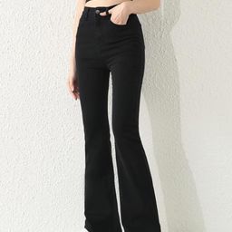 Next One Women Smart Bootcut High-Rise Low Distress Stretchable Jeans-picture-18
