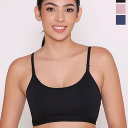 INKURV Women Pack Of 3 Full Coverage Non Padded Everyday Bra-34