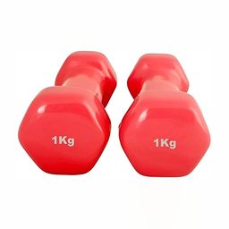 HackerX 2-Pcs Fixed Weight Dumbbell Dumbbells - 1 kg Each image 2