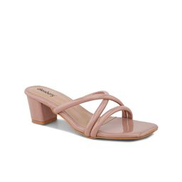 DressBerry Block Sandals with Laser Cuts-12