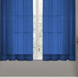 Aura Navy Blue Set of 4 Room Darkening Window-1
