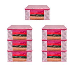 AMAK INC Pink Fabric Multi-Utility Wardrobe Organisers-picture-36