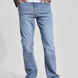 Snitch Men Light Blue Straight Fit Jeans-image-45