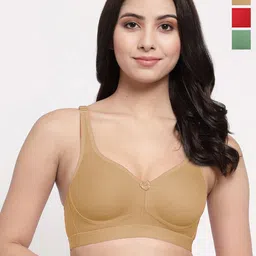 College Girl Pack Of 3 Underwired Full Coverage Lightly Padded Minimizer Bra-image-60