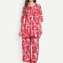 GAB Women Printed Pure Cotton Co-Ord Set-image-60
