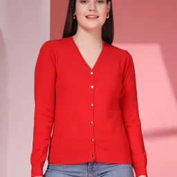 Juelle Women Front-Open Woollen Cardigan-image-53