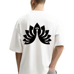 Fashnobic Men Graphic Printed Round Neck Cotton Oversized T-shirt-picture-27