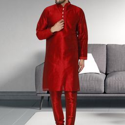 Moda Rapido Men Solid Kurta with Pyjama-picture-57