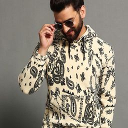 OGEN Men Printed Hooded Sweatshirt-image-87